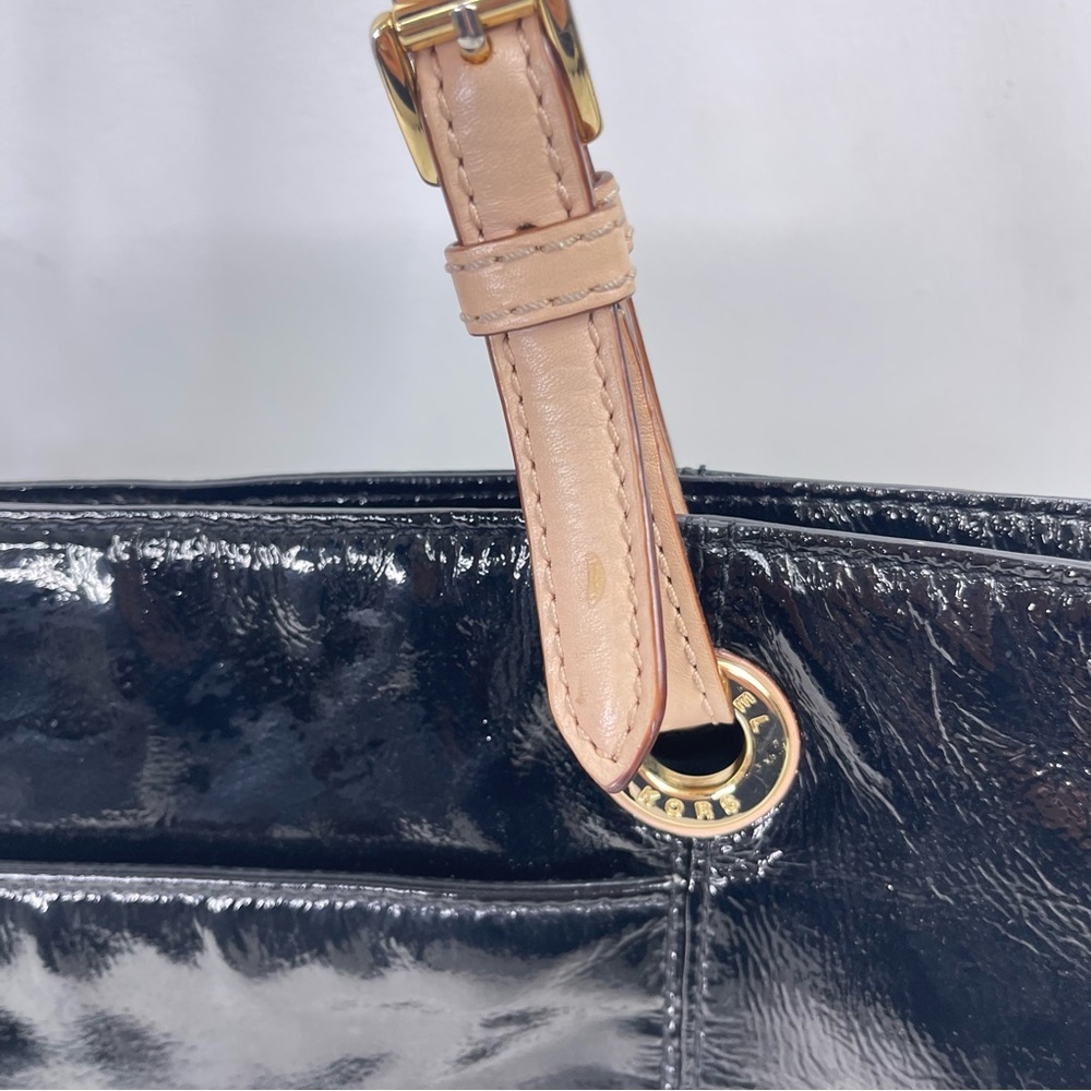 Michael Kors Black Patent Leather Tote Bag - Picture 6 of 9